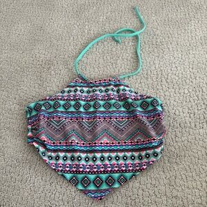 Arizona Bikini Top Western Bandana Halter Size S Boho Summer Vacation Colorful